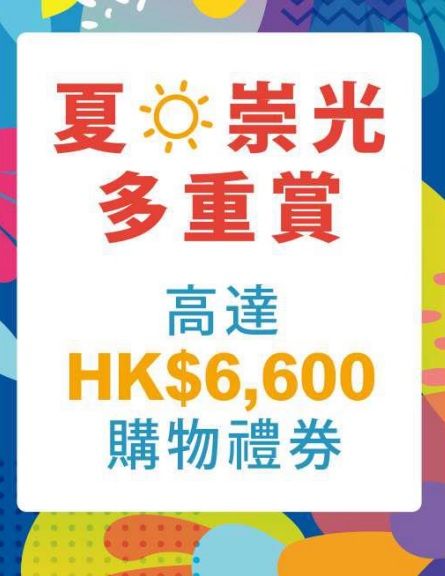 交通銀行 Bankcomm 信用卡 夏日 崇光 多重賞 高達HK$6600 購物禮券